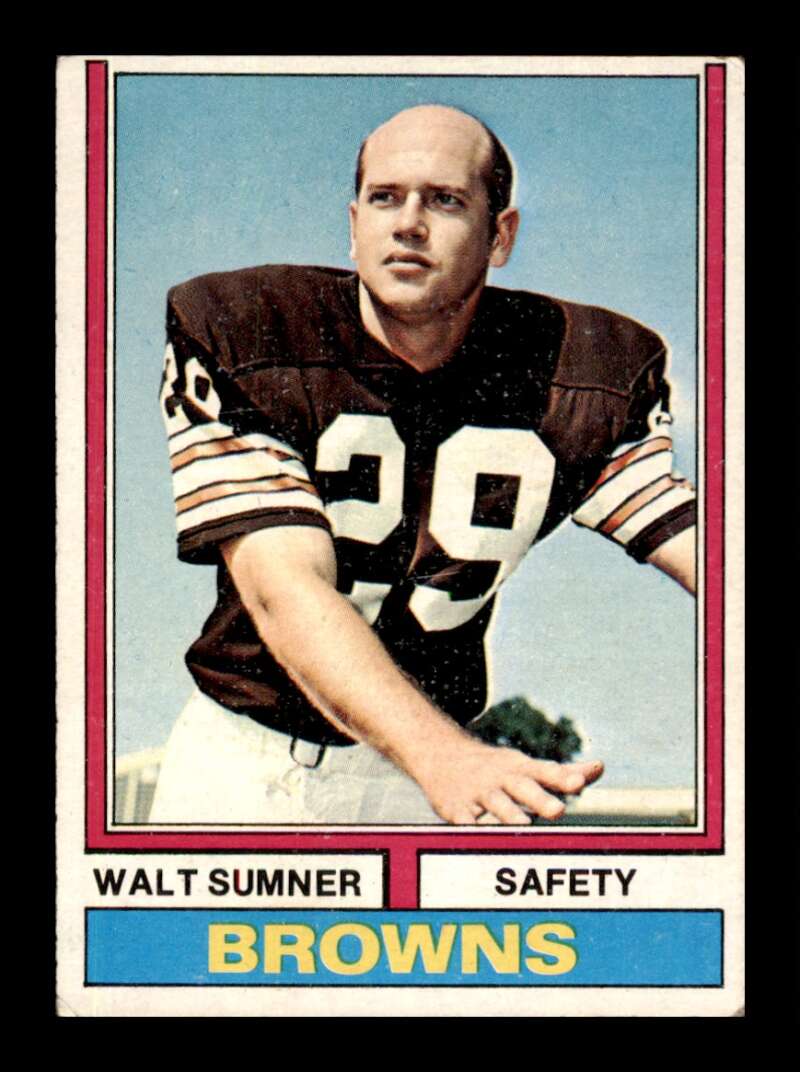 Load image into Gallery viewer, 1974 Topps Walt Sumner #36 Cleveland Browns Image 1
