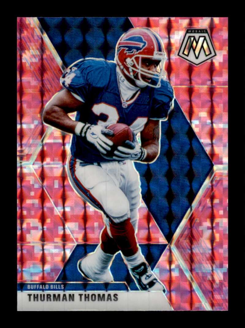 Load image into Gallery viewer, 2020 Panini Mosaic Pink Camo Prizm Thurman Thomas #32 Buffalo Bills Image 1
