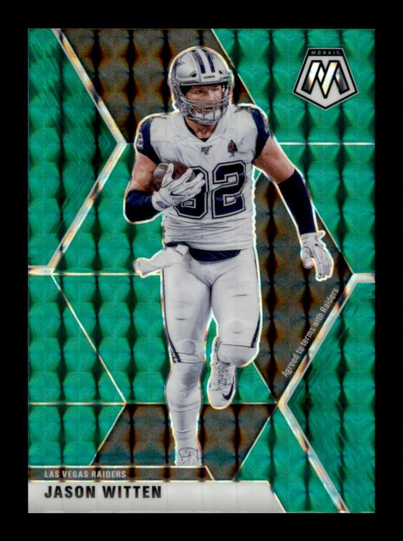 Load image into Gallery viewer, 2020 Panini Mosaic Green Mosaic Prizm Jason Witten #62 Las Vegas Raiders Image 1
