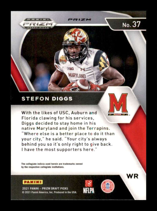 2021 Panini Prizm Draft Green Prizm Stefon Diggs 