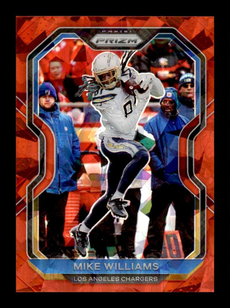 Load image into Gallery viewer, 2020 Panini Prizm Red Cracked Ice Prizm Mike Williams #140 Los Angeles Chargers Image 1
