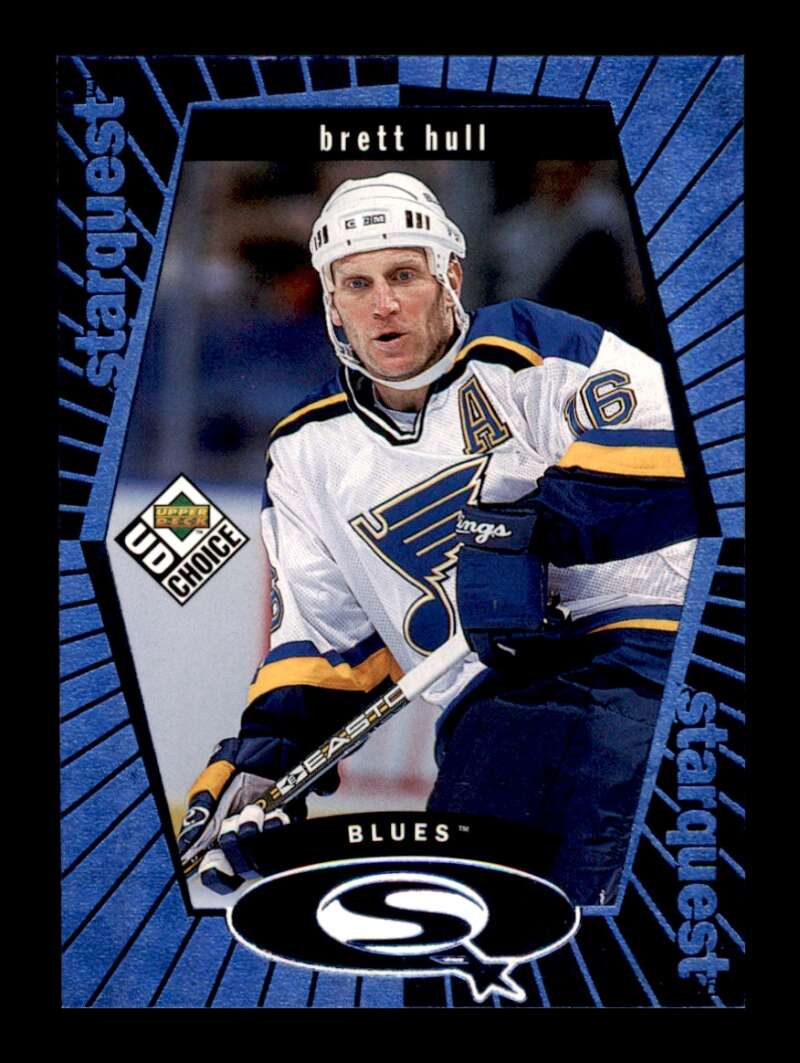 Load image into Gallery viewer, 1998-99 UD Choice StarQuest Blue Brett Hull #SQ22 St. Louis Blues Image 1
