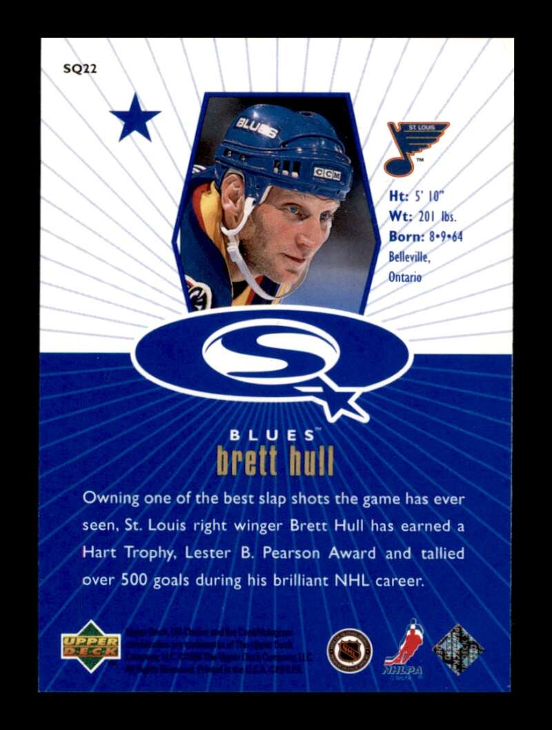 Load image into Gallery viewer, 1998-99 UD Choice StarQuest Blue Brett Hull #SQ22 St. Louis Blues Image 2
