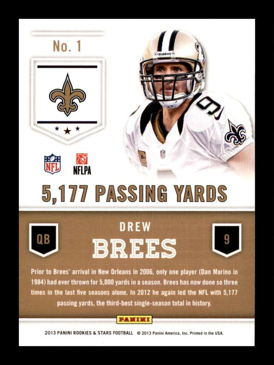 2006 Topps Drew Brees New Orleans Saints Football Card (1st year