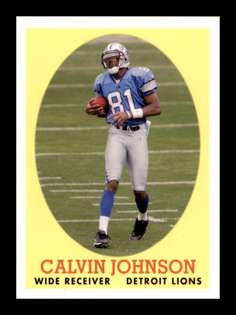 Load image into Gallery viewer, 2007 Topps Turn Back The Clock Calvin Johnson #8 Rookie RC Detroit Lions Image 1
