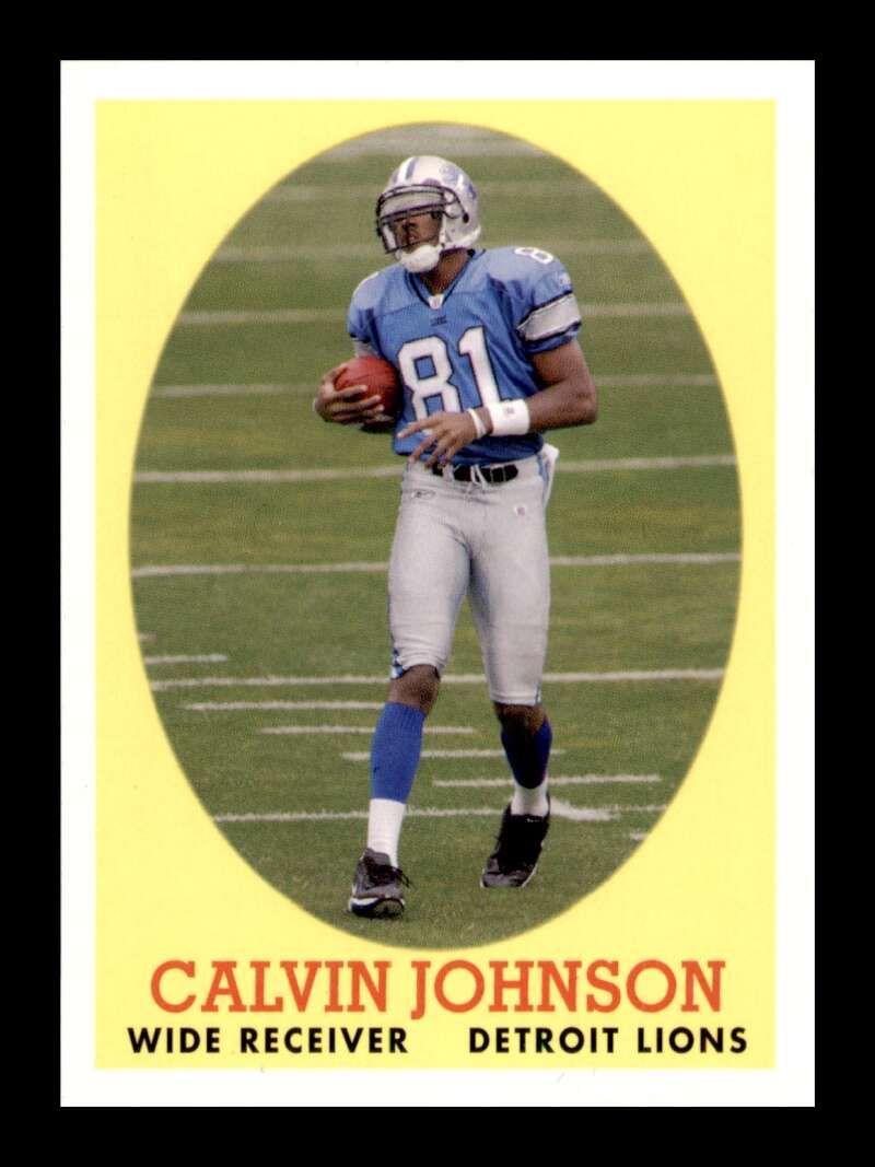 Load image into Gallery viewer, 2007 Topps Turn Back The Clock Calvin Johnson #8 Rookie RC Detroit Lions Image 1
