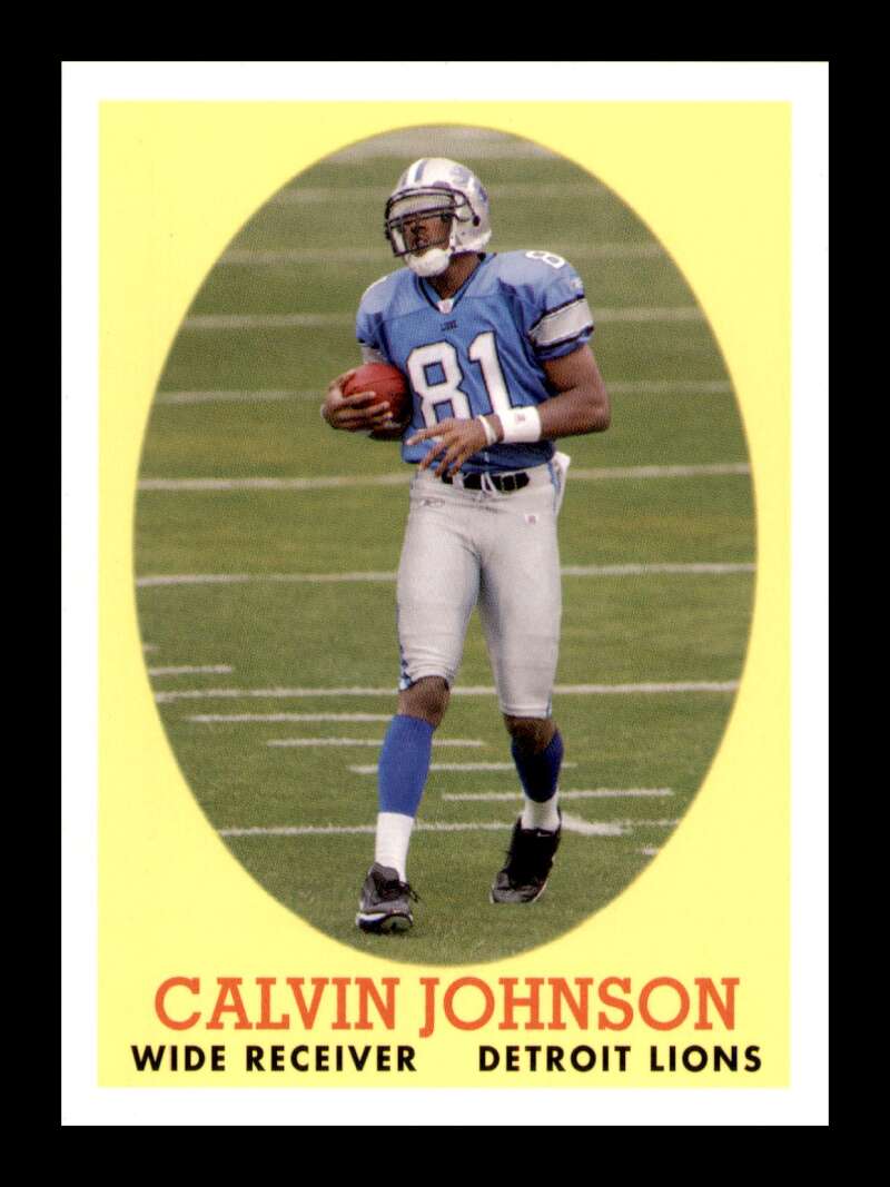 Load image into Gallery viewer, 2007 Topps Turn Back The Clock Calvin Johnson #8 Rookie RC Detroit Lions Image 1
