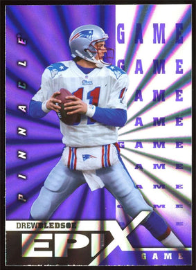 1997 Pinnacle Epix Game Purple Drew Bledsoe 