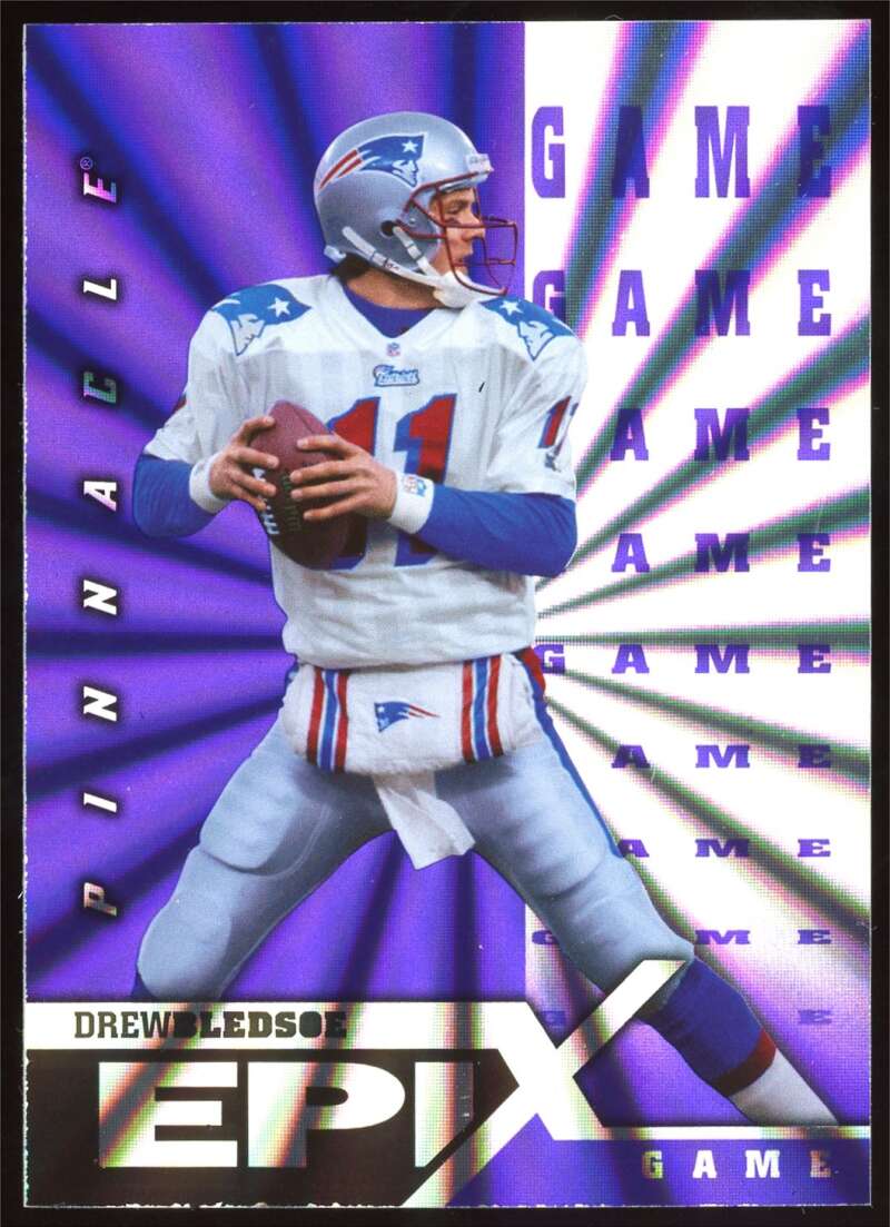 Load image into Gallery viewer, 1997 Pinnacle Epix Game Purple Drew Bledsoe #E4 New England Patriots Image 1
