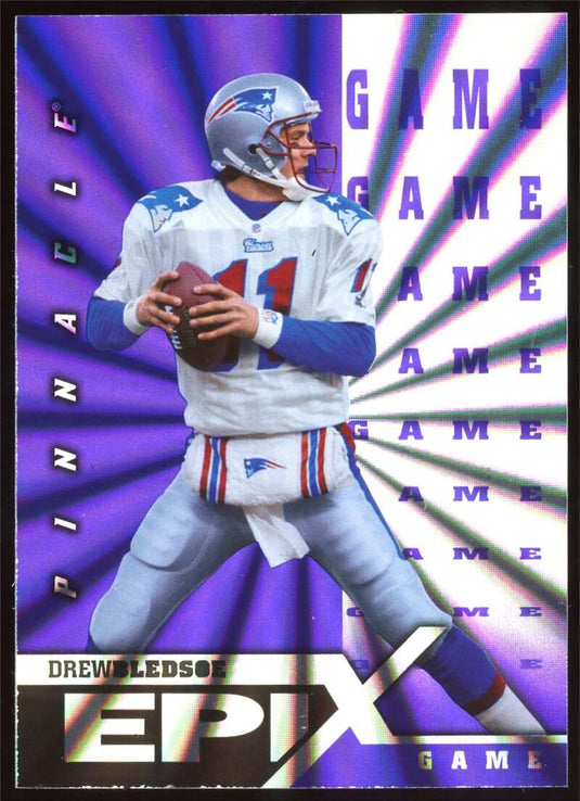 1997 Pinnacle Epix Game Purple Drew Bledsoe 