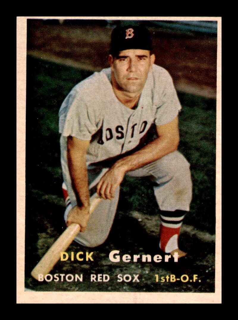 Load image into Gallery viewer, 1957 Topps Dick Gernert #202 Set Break Boston Red Sox Image 1
