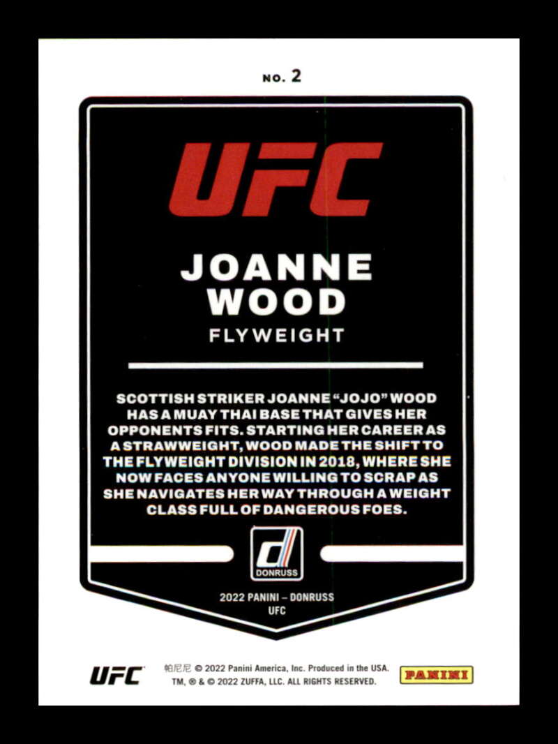 Load image into Gallery viewer, 2022 Donruss Joanne Wood #2 Flyweight Image 2
