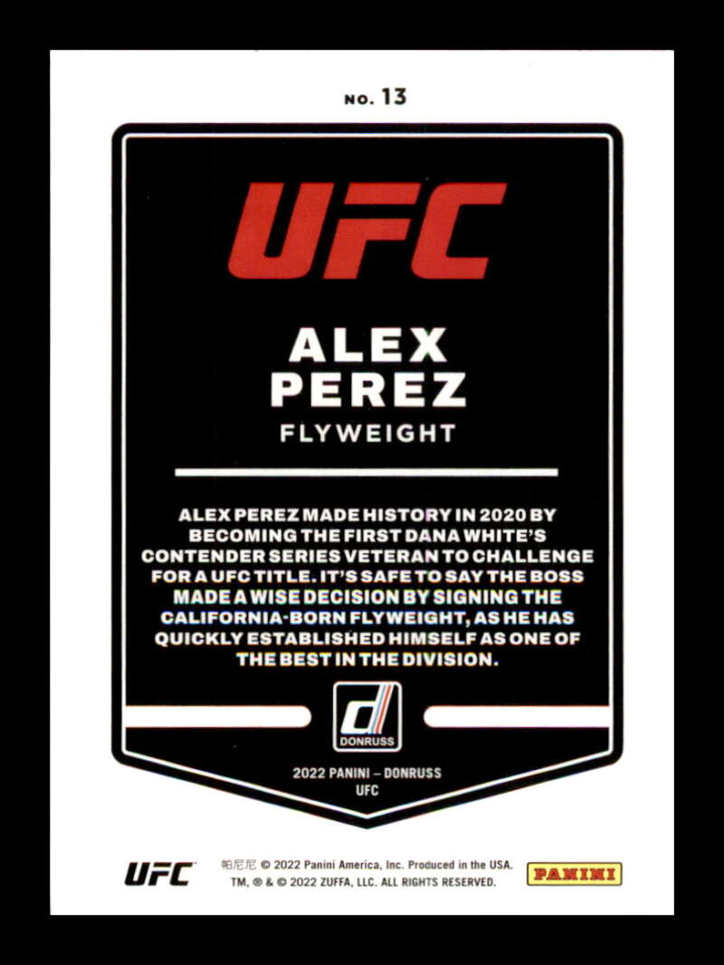 Load image into Gallery viewer, 2022 Donruss Alex Perez #13 Flyweight Image 2
