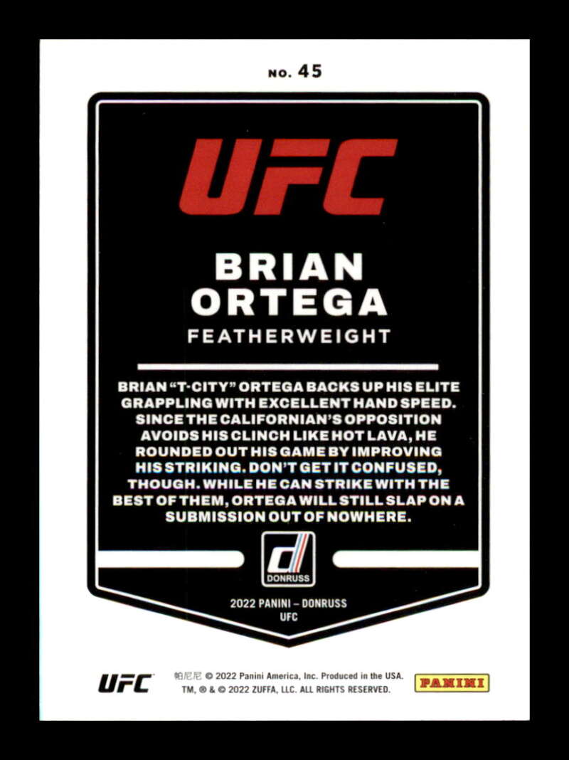Load image into Gallery viewer, 2022 Donruss Brian Ortega #45 Featherweight Image 2
