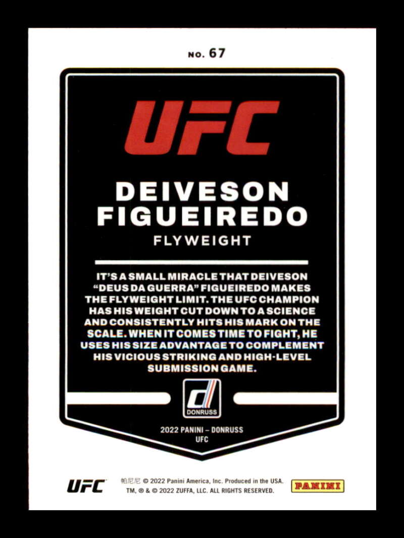 Load image into Gallery viewer, 2022 Donruss Deiveson Figueiredo #67 Flyweight Image 2

