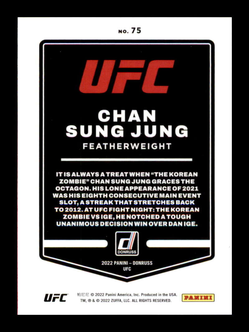 Load image into Gallery viewer, 2022 Donruss Chan Sung Jung #75 Featherweight Image 2
