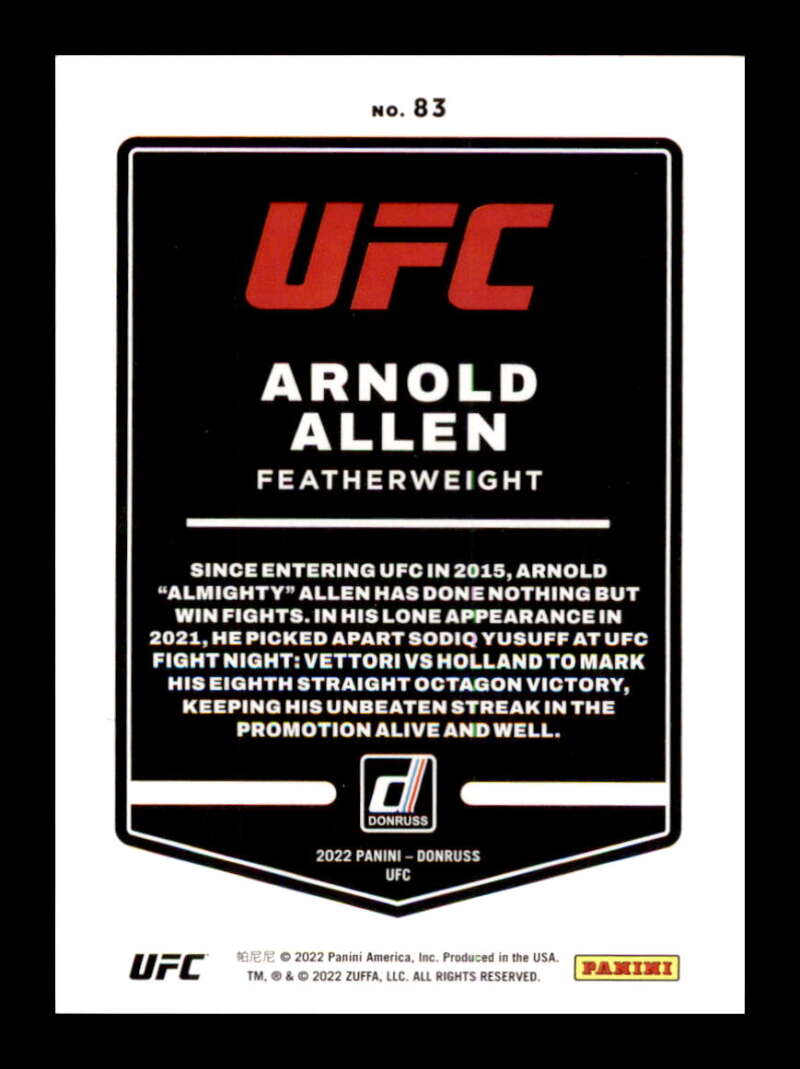 Load image into Gallery viewer, 2022 Donruss Arnold Allen #83 Featherweight Image 2
