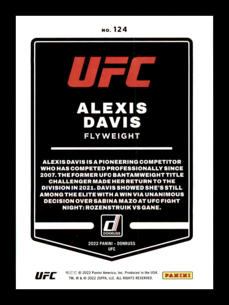 Load image into Gallery viewer, 2022 Donruss Alexis Davis #124 Flyweight Image 2
