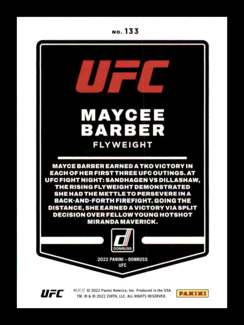 Load image into Gallery viewer, 2022 Donruss Maycee Barber #133 Flyweight Image 2
