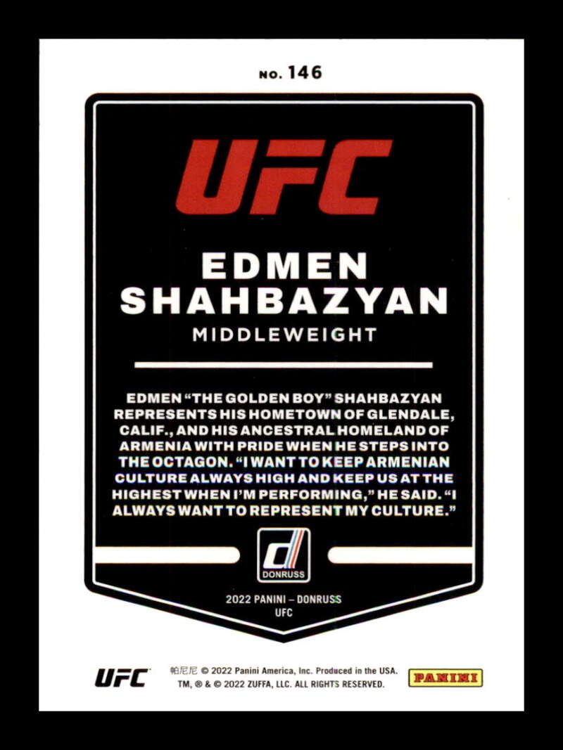 Load image into Gallery viewer, 2022 Donruss Edmen Shahbazyan #146 Middleweight Image 2
