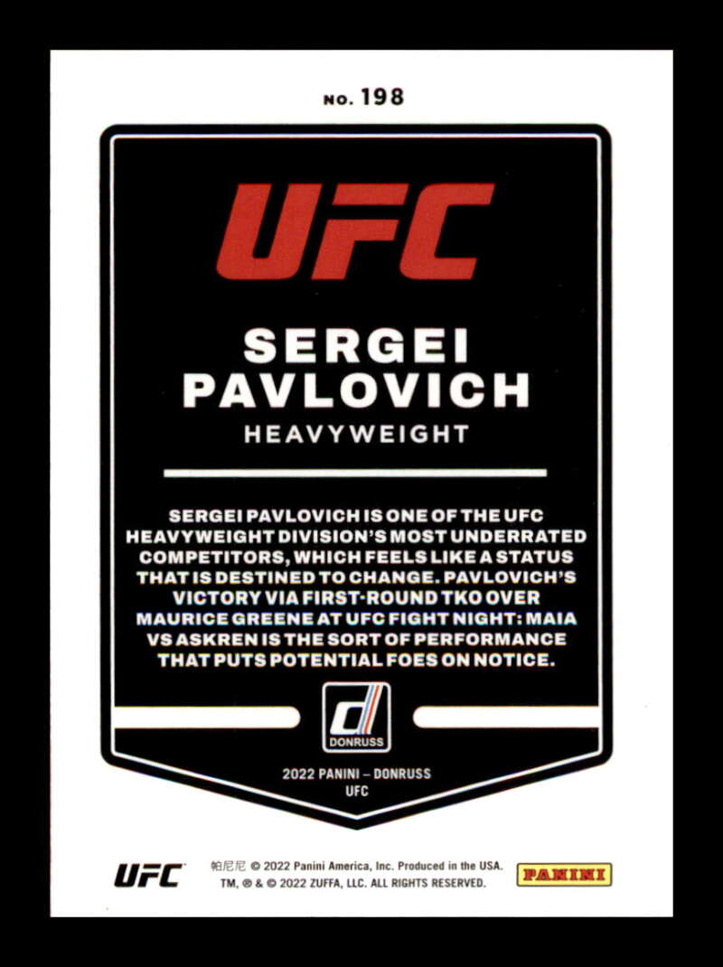 Load image into Gallery viewer, 2022 Donruss Sergei Pavlovich #198 Heavyweight Image 2
