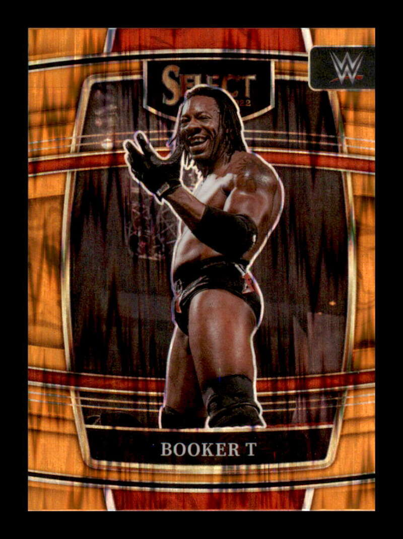 Load image into Gallery viewer, 2022 Select WWE Orange Flash Prizm Booker T #93 Legend Image 1
