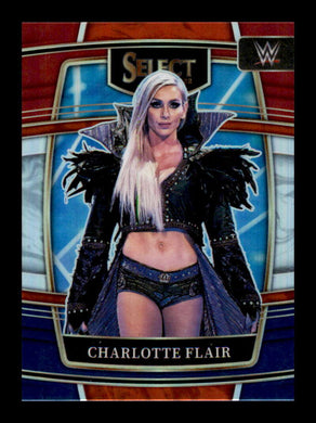 2022 Select WWE Red Blue Prizm Charlotte Flair 