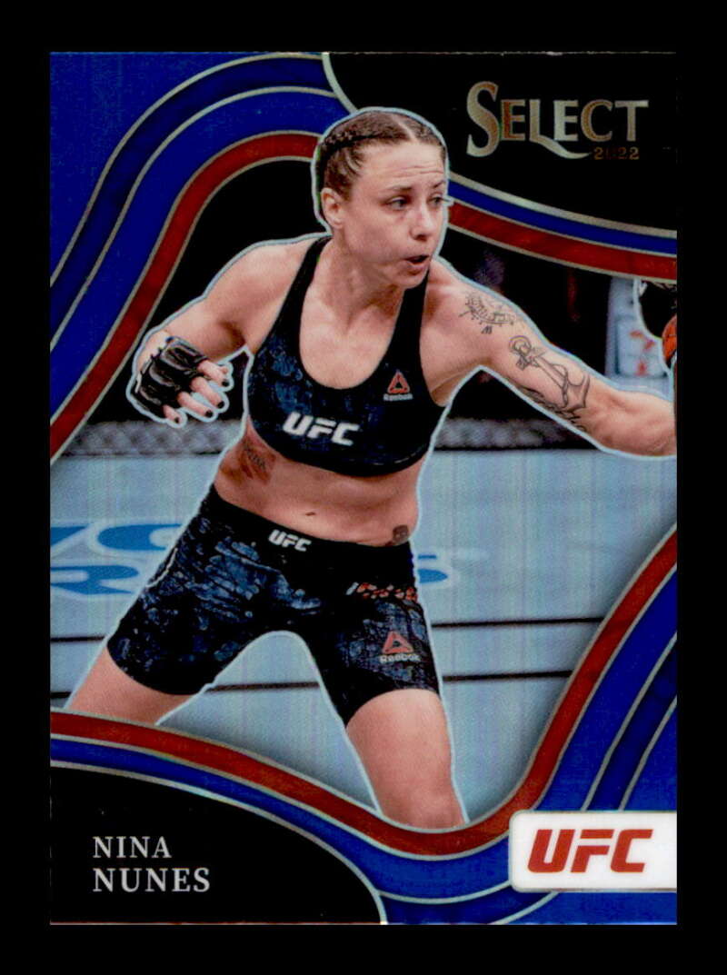 Load image into Gallery viewer, 2022 Panini Select UFC Blue Prizm Nina Nunes #288 Strawweight Image 1
