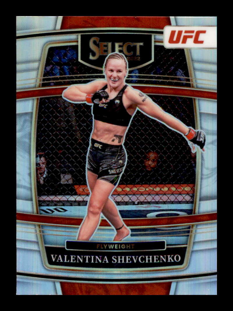 Load image into Gallery viewer, 2022 Panini Select UFC Silver Prizm Valentina Shevchenko #67 Flyweight Image 1
