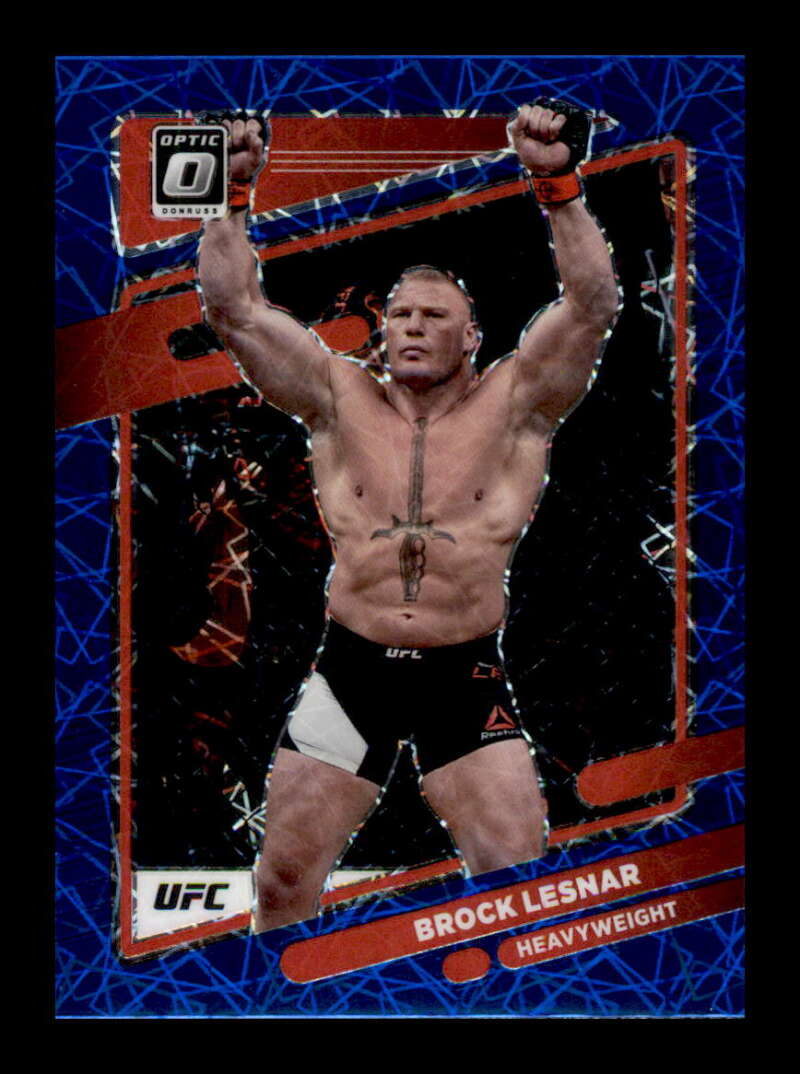 Load image into Gallery viewer, 2022 Donruss Optic UFC Blue Velocity Prizm Brock Lesnar #83 Heavyweight Image 1
