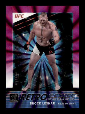 2022 Donruss UFC Retro Series Purple Laser Brock Lesnar 
