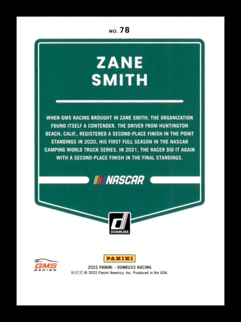 Load image into Gallery viewer, 2022 Donruss Navy Blue Zane Smith #78 Short Print SP /199 Image 2
