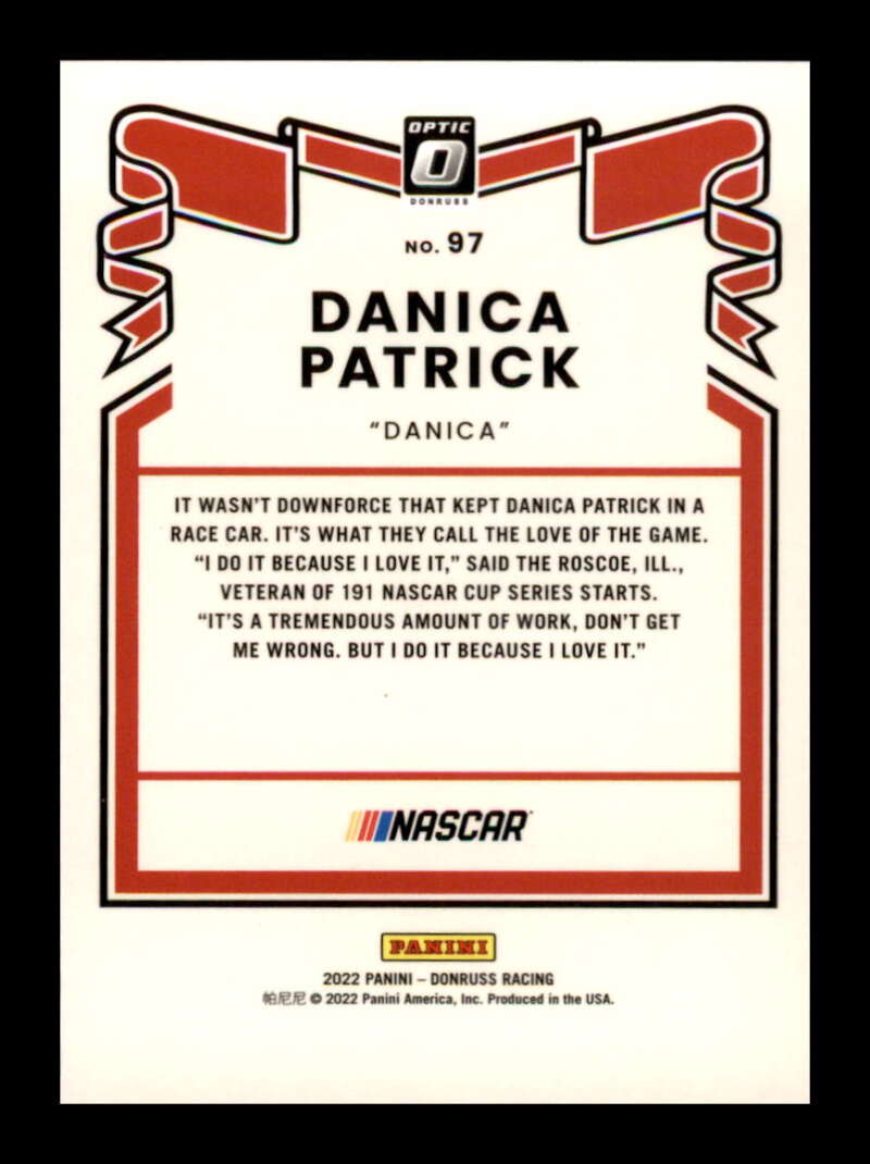 Load image into Gallery viewer, 2022 Donruss Optic Danica Patrick #97 Image 2
