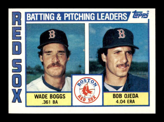 1984 Topps Wade Boggs Bob Ojeda