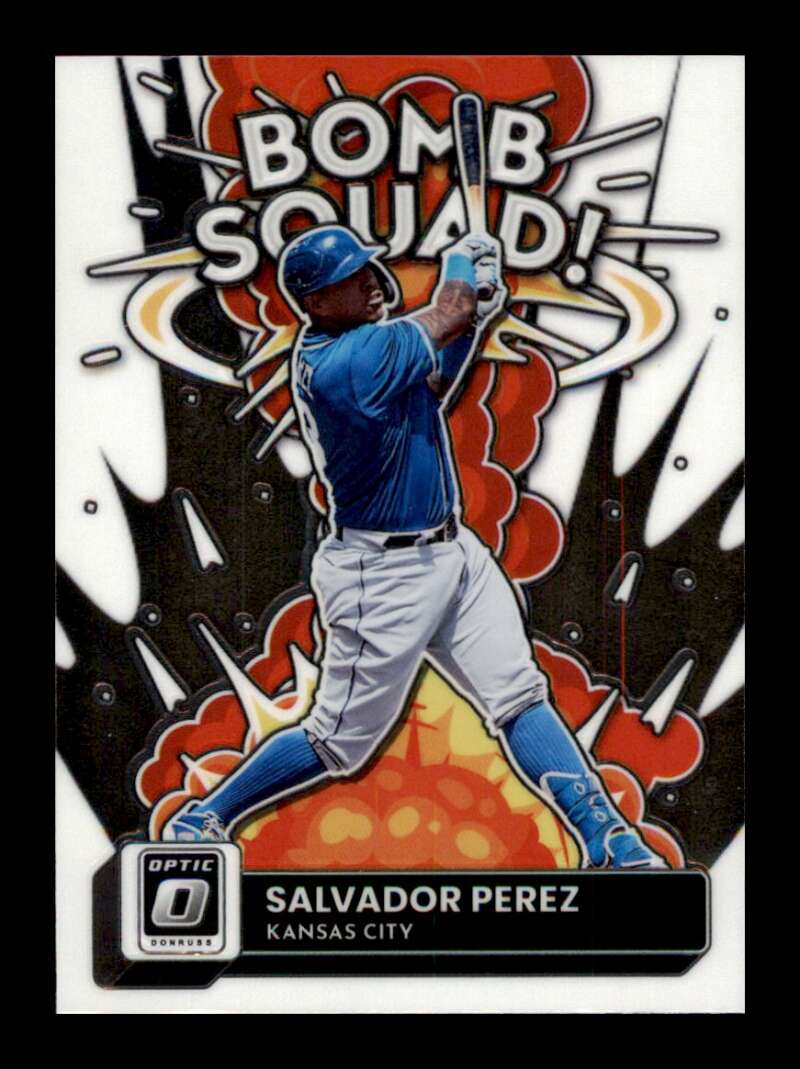 Load image into Gallery viewer, 2022 Donruss Optic Bomb Squad Salvador Perez #BS-1 Kansas City Royals Image 1
