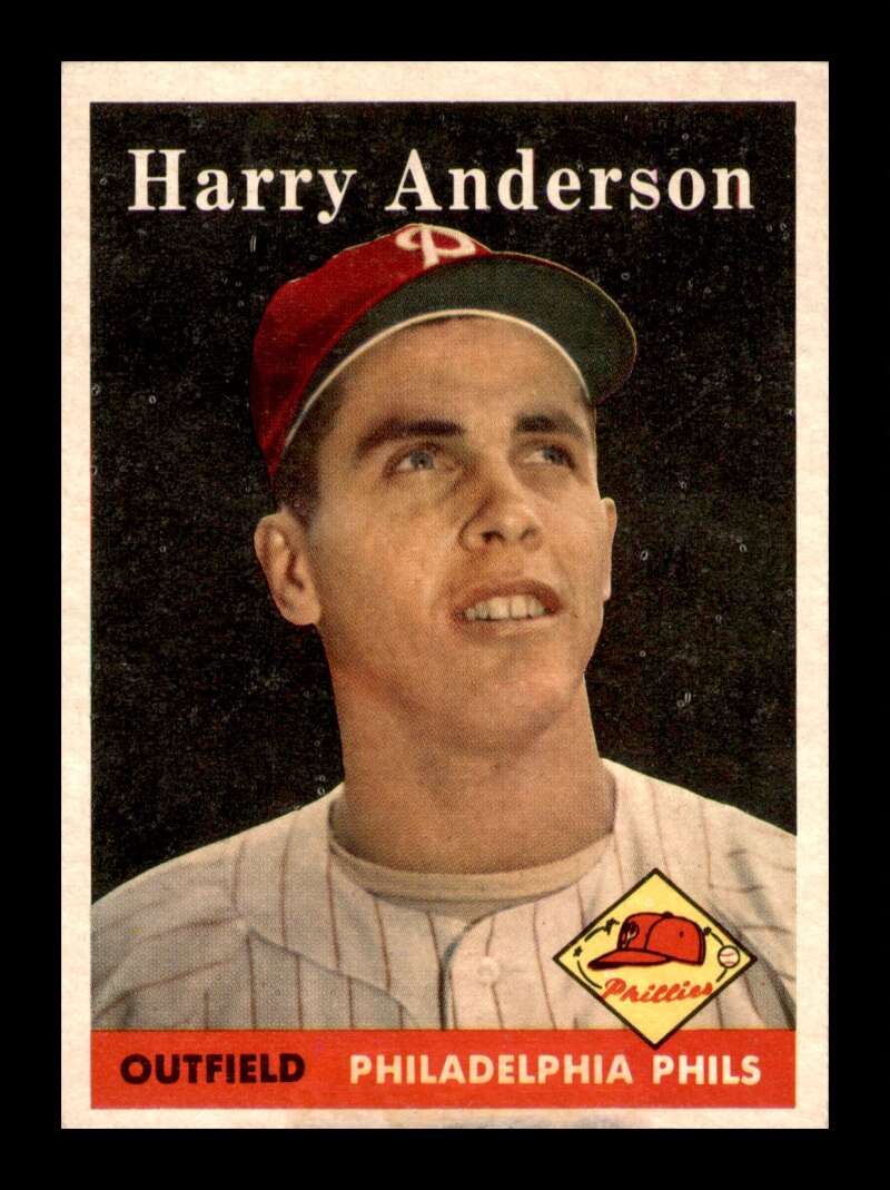 Load image into Gallery viewer, 1958 Topps Harry Anderson #171 Set Break ST Stain Philadelphia Phillies Image 1
