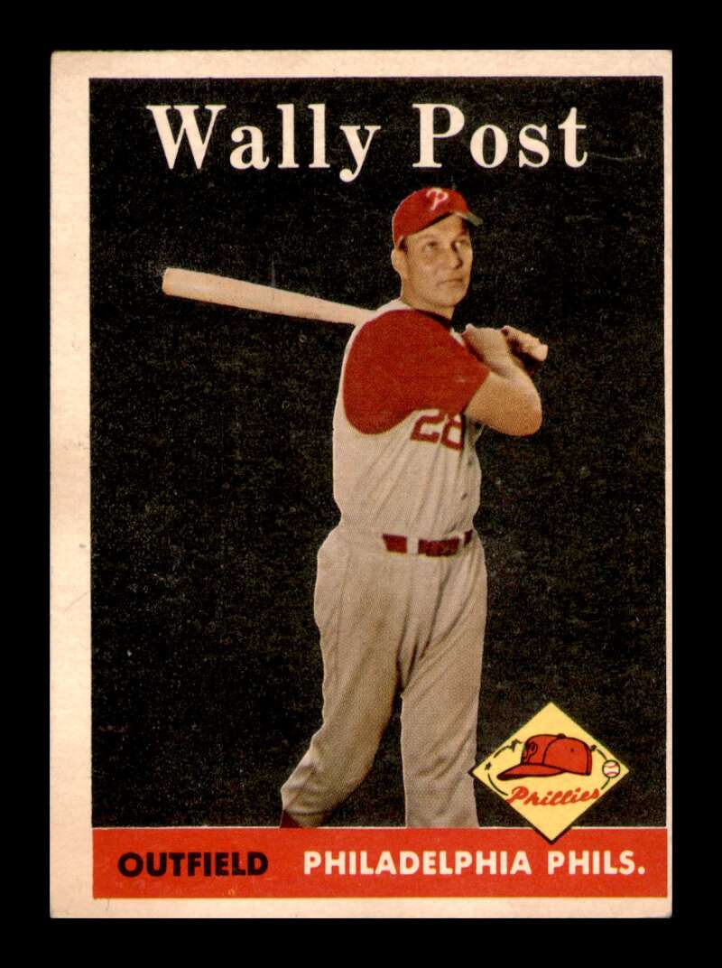 Load image into Gallery viewer, 1958 Topps Wally Post #387 Set Break Philadelphia Phillies Image 1
