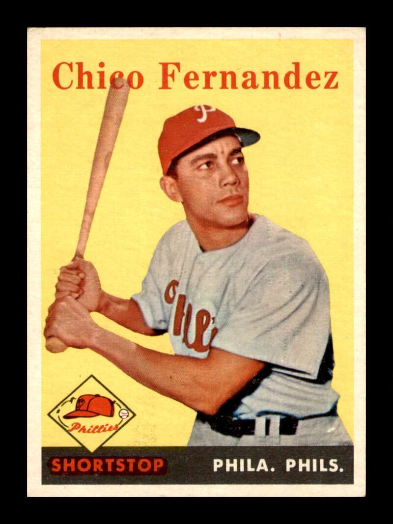 Load image into Gallery viewer, 1958 Topps Chico Fernandez #348 Set Break Philadelphia Phillies Image 1
