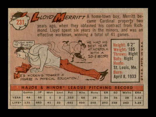 1958 Topps Lloyd Merritt 