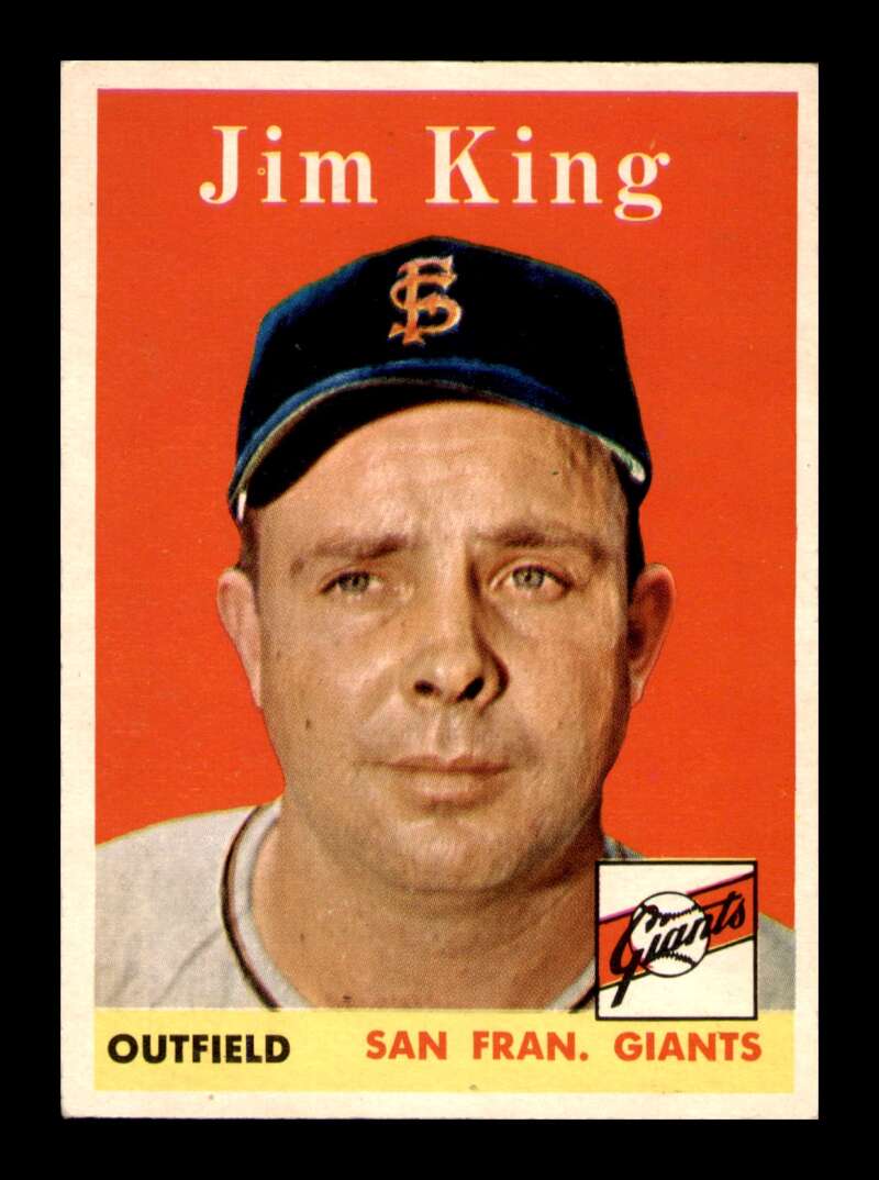 Load image into Gallery viewer, 1958 Topps Jim King #332 Set Break MC Miscut San Francisco Giants Image 1
