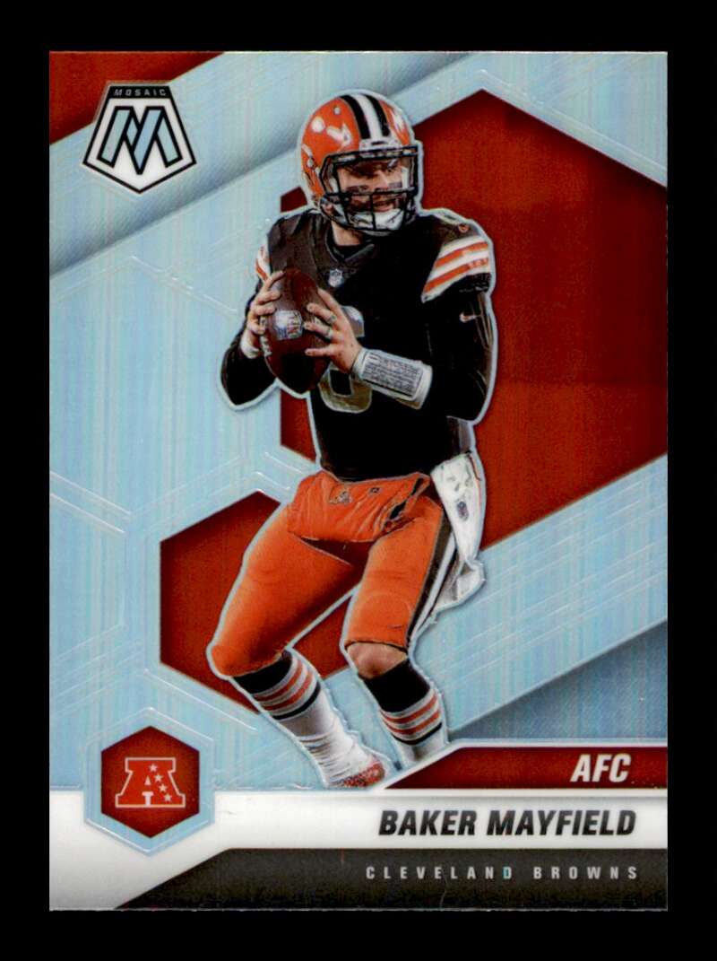 Load image into Gallery viewer, 2021 Panini Mosaic Silver Prizm Baker Mayfield #225 Cleveland Browns Image 1
