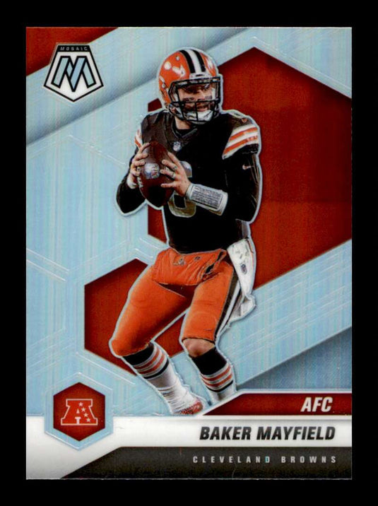 2021 Panini Mosaic Silver Prizm Baker Mayfield 