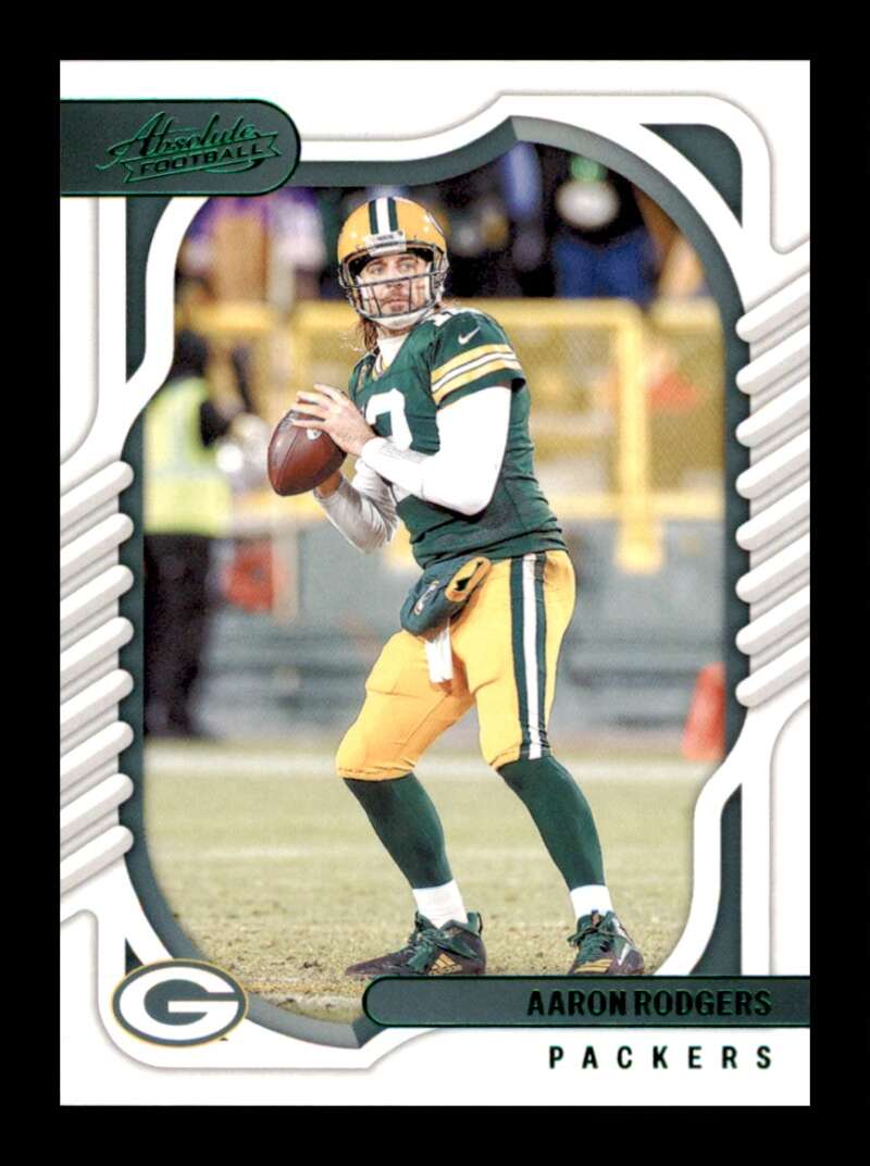 Load image into Gallery viewer, 2022 Panini Absolute Green Aaron Rodgers #65 Green Bay Packers Image 1
