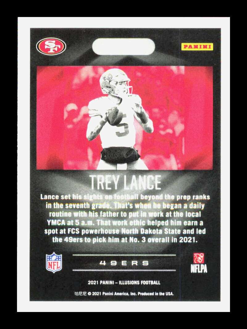 Load image into Gallery viewer, 2021 Panini Illusions Trey Lance #61 Rookie RC San Francisco 49ers Image 2
