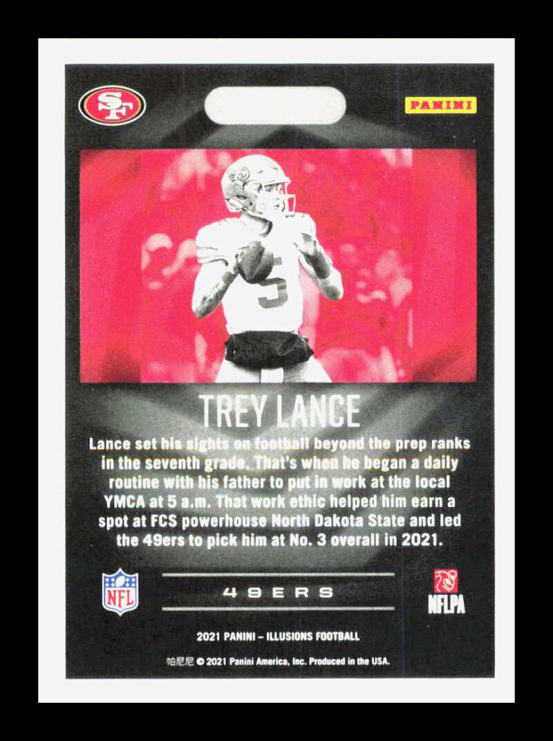 Load image into Gallery viewer, 2021 Panini Illusions Trey Lance #61 Rookie RC San Francisco 49ers Image 2
