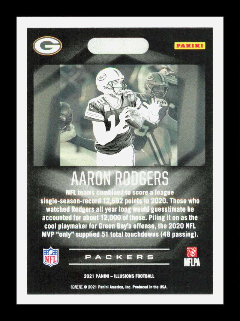 Load image into Gallery viewer, 2020 Panini Illusions Aaron Rodgers #1 Green Bay Packers Image 2
