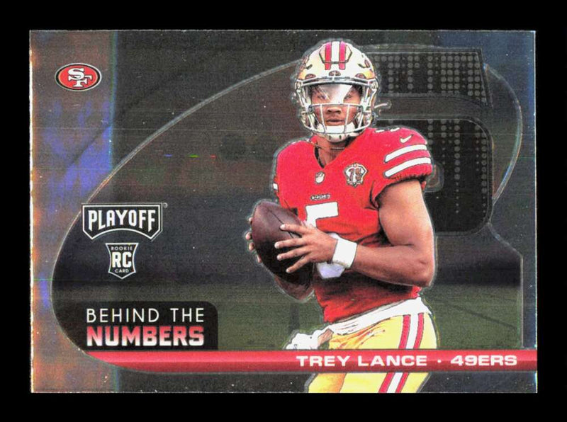 Load image into Gallery viewer, 2021 Panini Playoff Behind The Numbers Trey Lance #BTN-TLA Rookie RC 49ers Image 1
