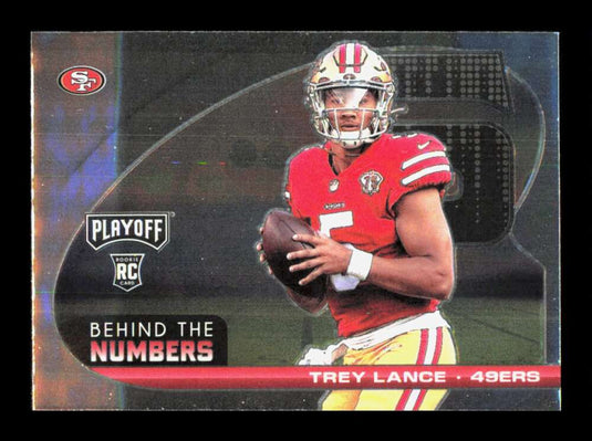 2021 Panini Playoff Behind The Numbers Trey Lance