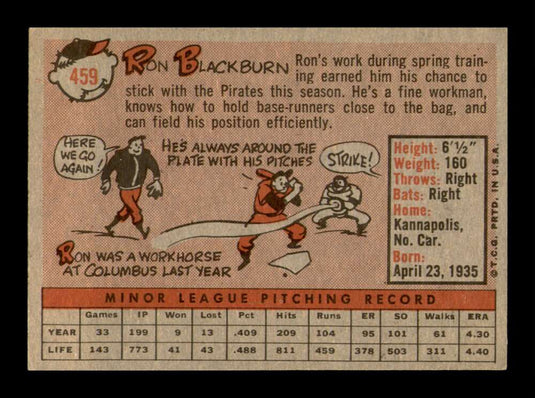 1958 Topps Ron Blackburn 