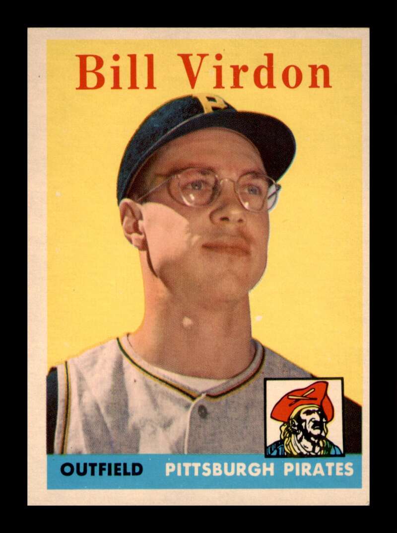 Load image into Gallery viewer, 1958 Topps Bill Virdon #198 Set Break Pittsburgh Pirates Image 1
